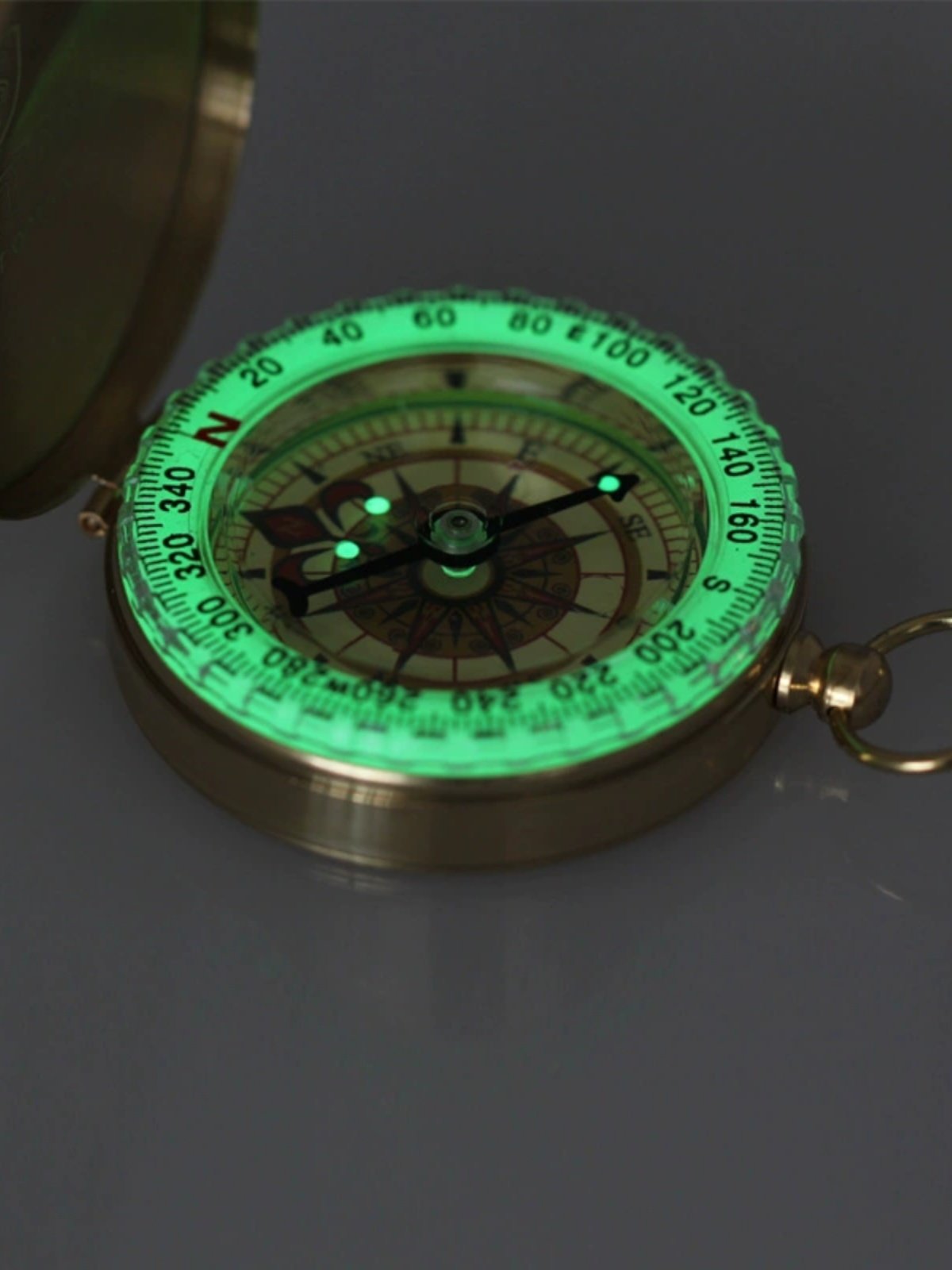 G50 METAL LIDING COMPASS, OUTDOOR NAVIGATION, METAL COMPASS, NIGHTLIGHT, WATCH-FORMING LOGO