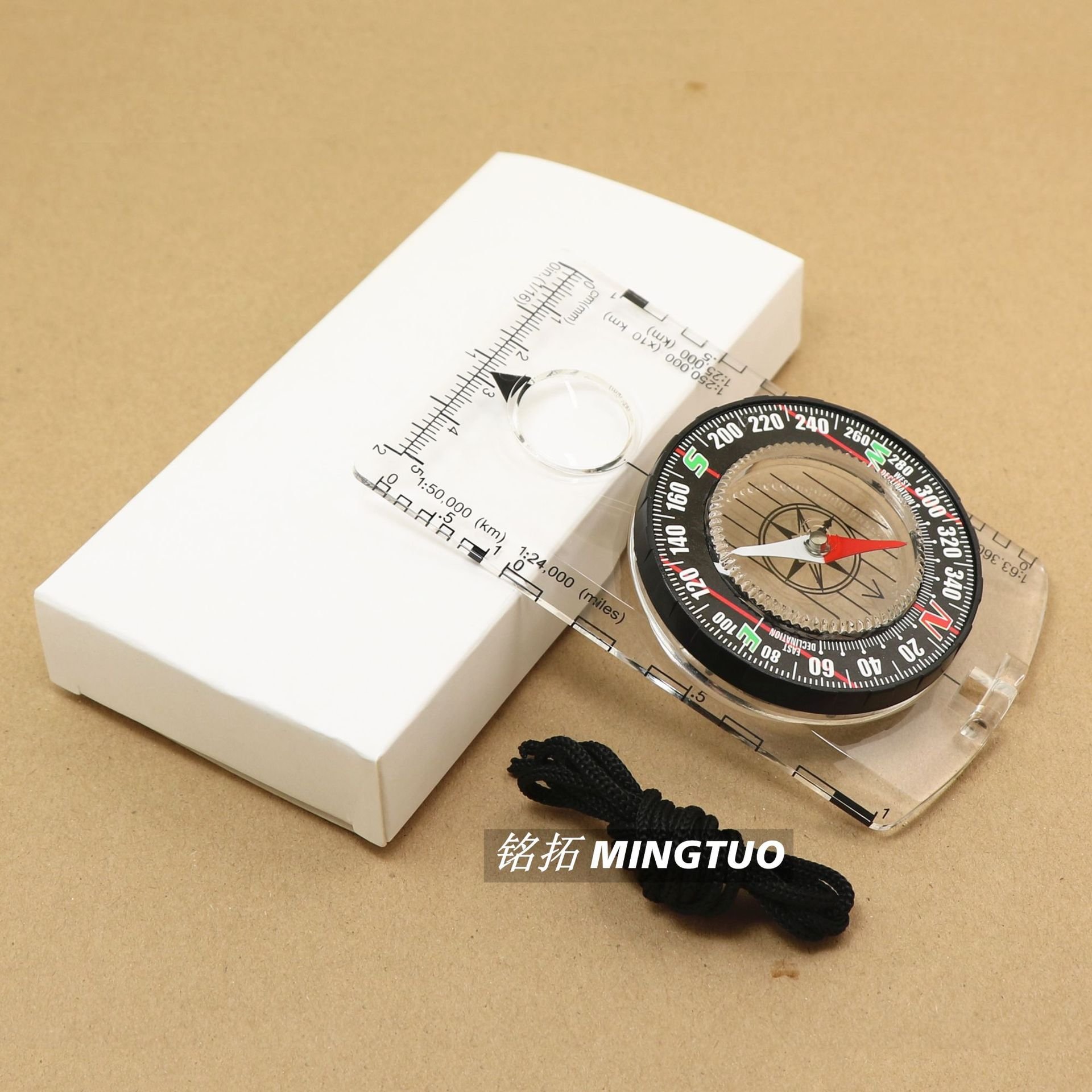 THE NEW DC361 MAP RULER COMPASS WITH A SCALE MAGNIFIER