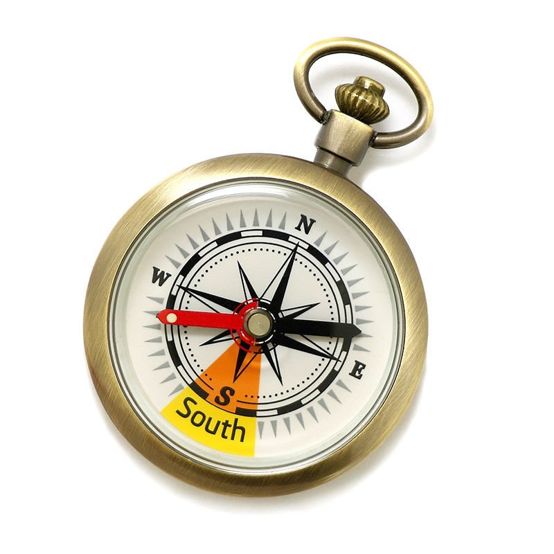 An ancient watch points to the north to survive with a penetrating guide to the end of the compass
