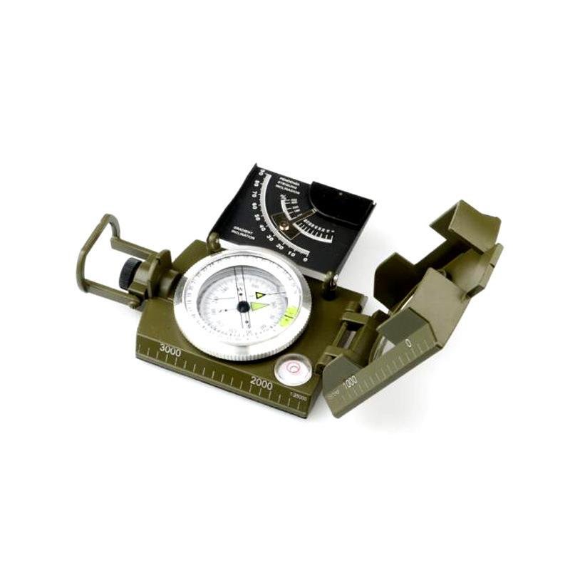 An outdoor compass with a high-precision orientation calibration sloper multifunctional geologic compass machine hand-held northerly needle