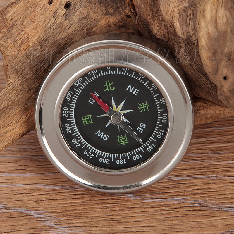60mm all-metal round portable stainless steel compass guide and gift promotion northerly