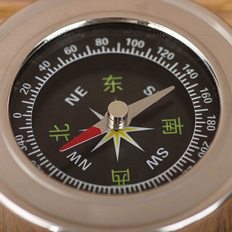 60mm all-metal round portable stainless steel compass guide and gift promotion northerly