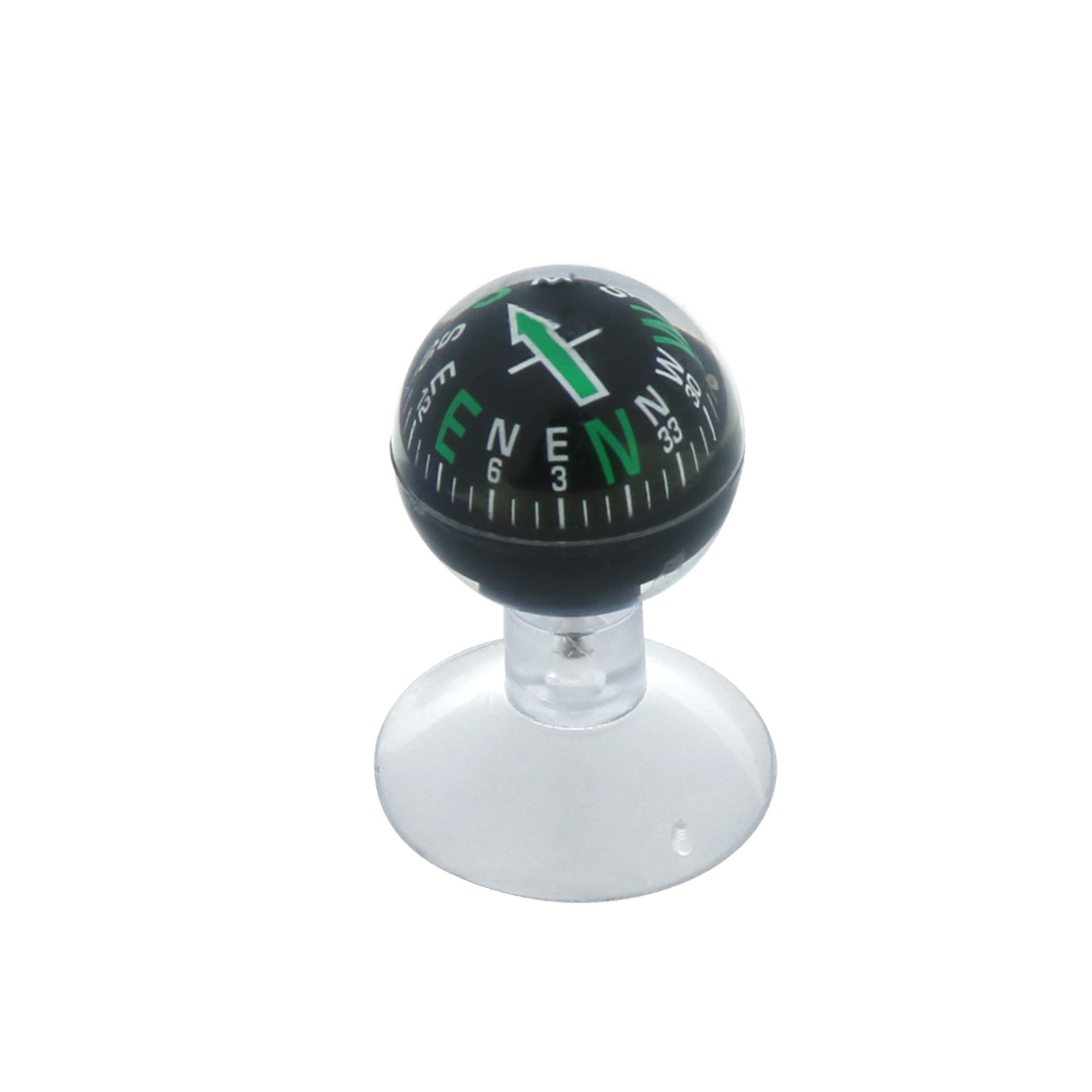 colored mini-guided 38mm car with a compass set out with a suction compass for insider