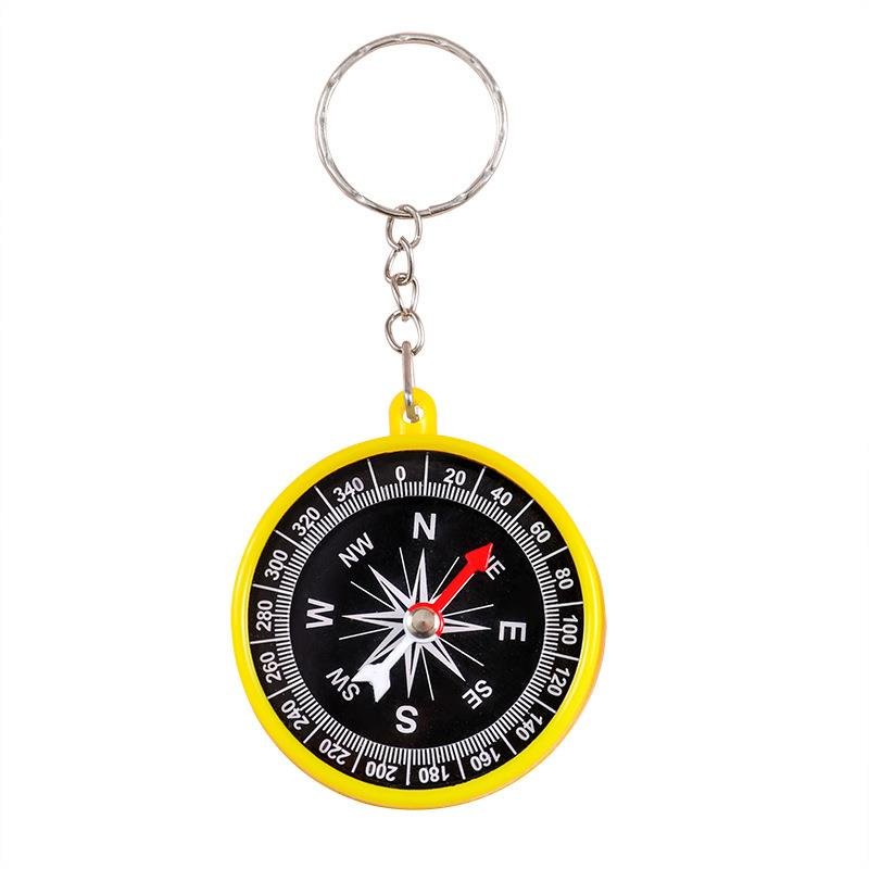 Children's mini-outdoor key button compass, student savvy learning supplies science guide
