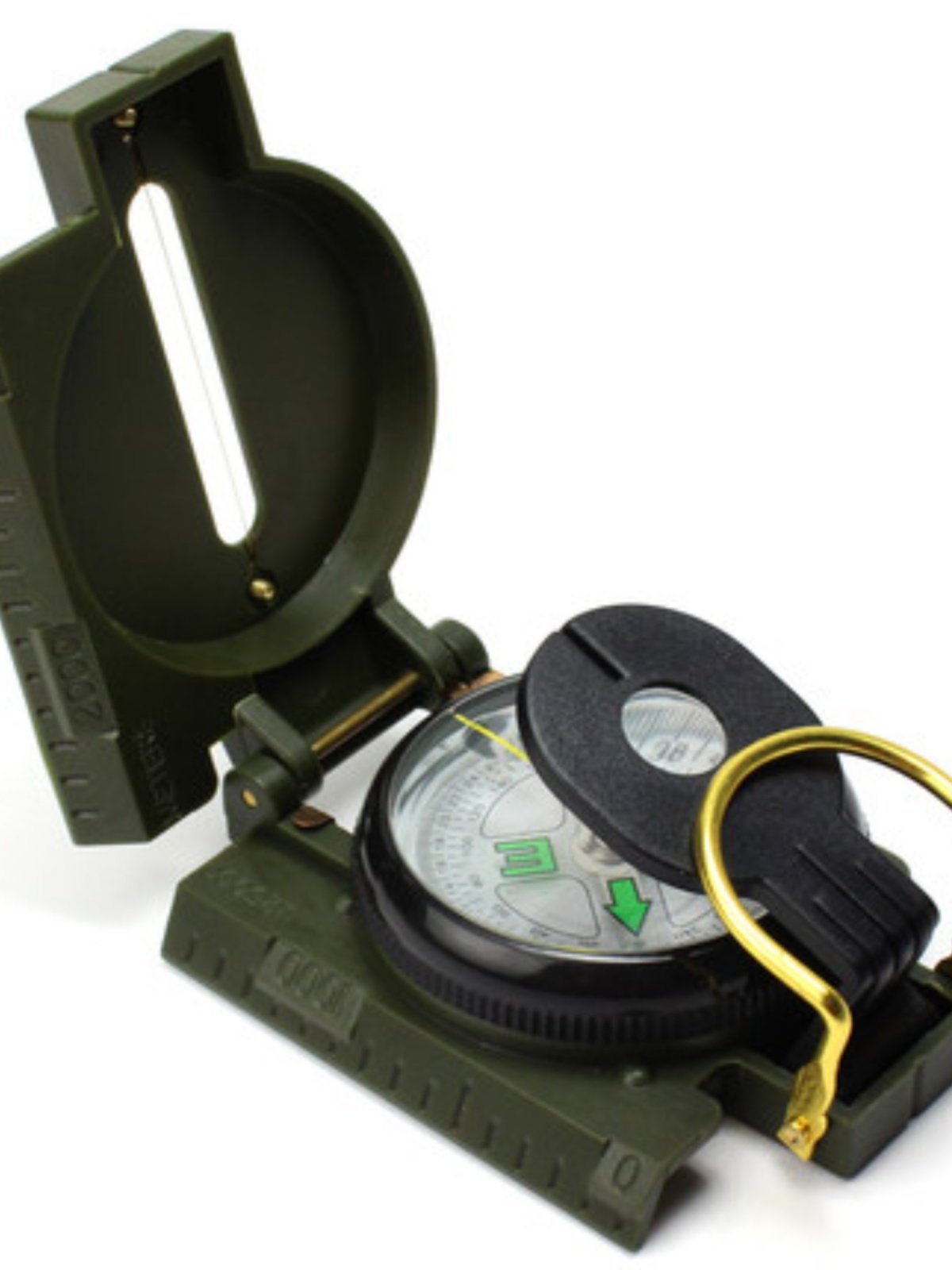 Outdoors with stainless steel compasses pointing north to the nightlight waterproof, multi-purpose car-borne professional compass