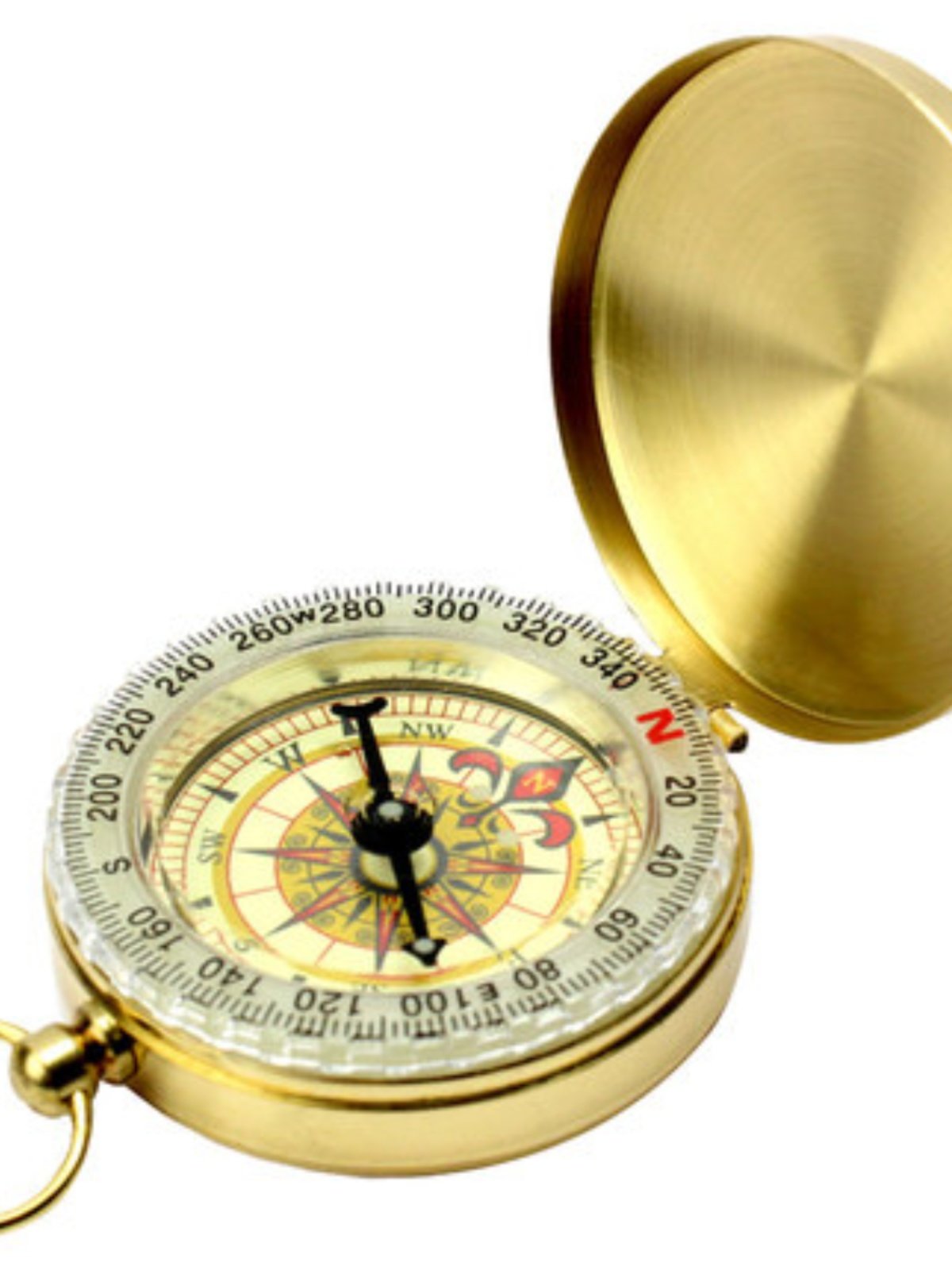 Outdoors with stainless steel compasses pointing north to the nightlight waterproof, multi-purpose car-borne professional compass