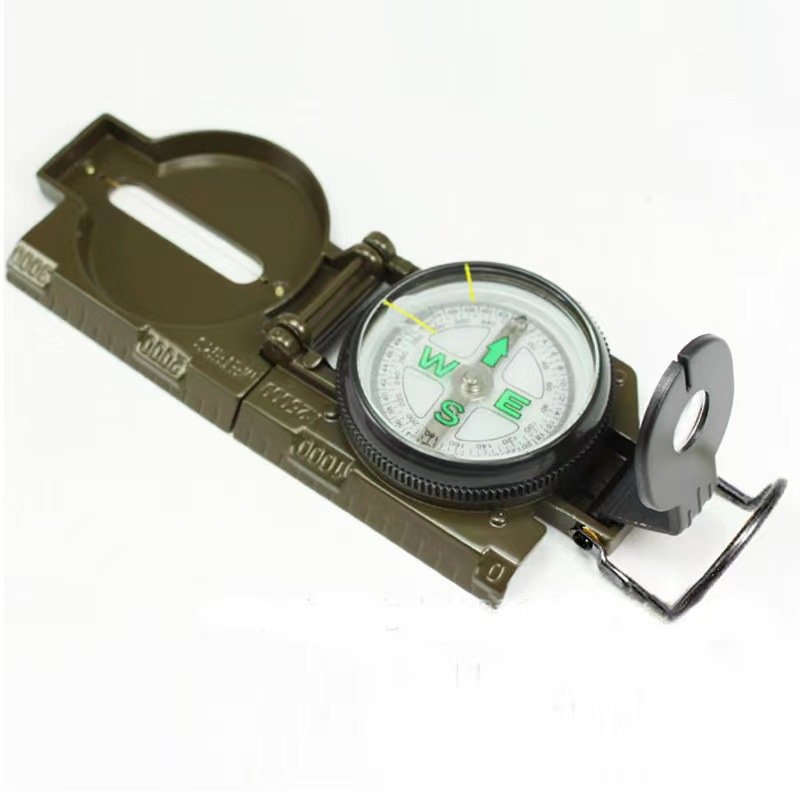 An outdoor guide to American camping emergency survival point to a waterproof multi-purpose map metal