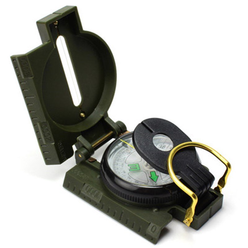 THE WATERPROOF NIGHT-LIGHT COMPASS POINTS TO THE U.S. MULTI-POWER N-CARRIAGE CAR CARRYING A COMPASS