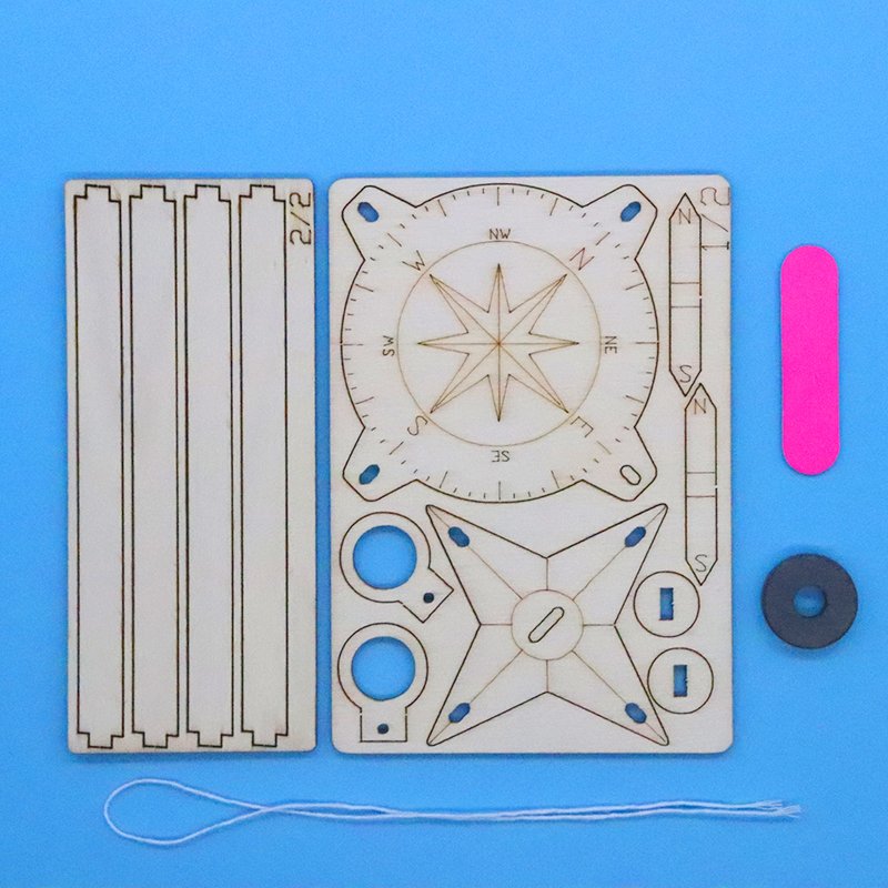 students in science experiments on hand-made diy materials, small-scale production of science and technology, invented physics stem teaching aids