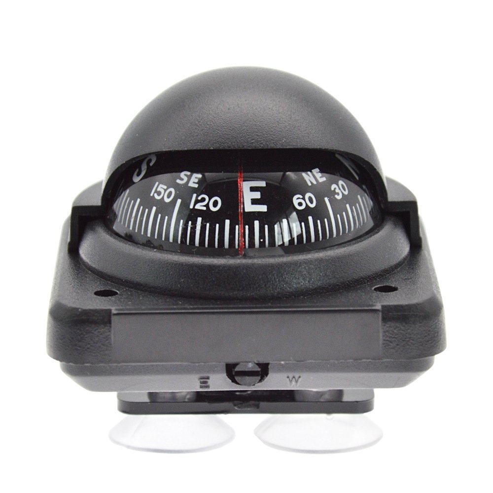 High-precision yachts use a vehicle-mounted guided ball compass to point to the northern compass