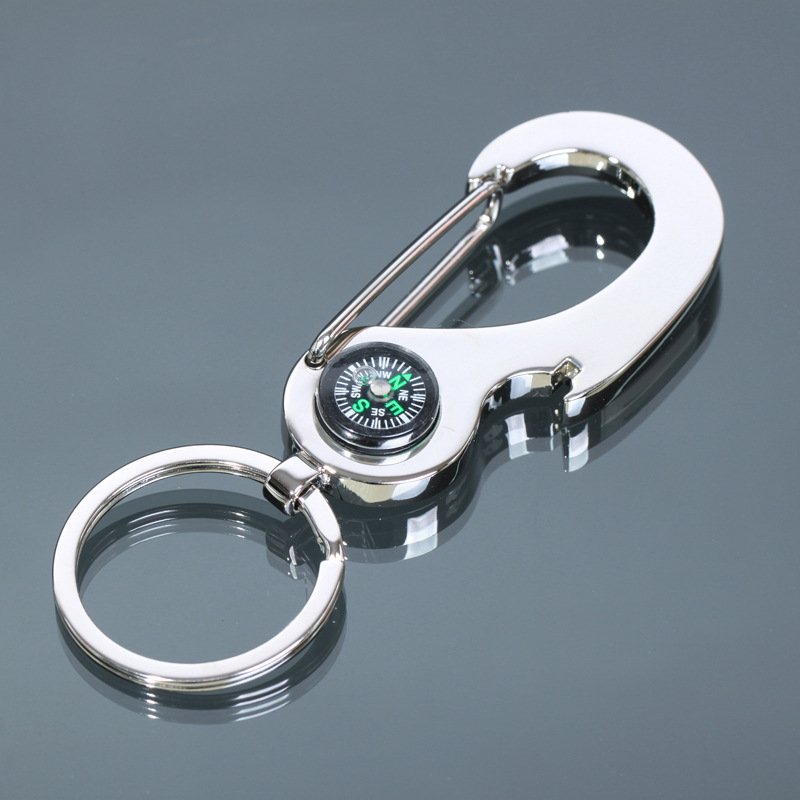 men's multifunctional compass with bottle opener key buttons