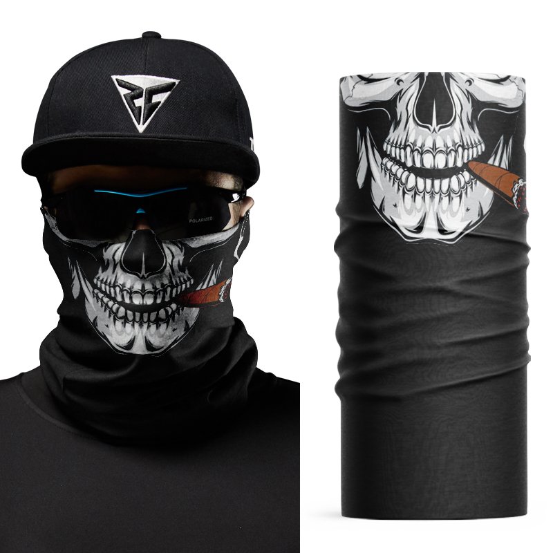 An outdoor turban motorcycle rides a sunshield twirl, a man's and a woman's twirl