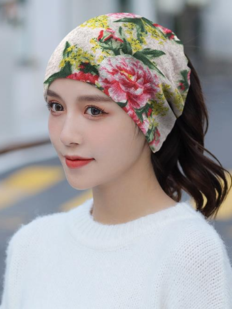 Autumn scarf girl, multi-purpose turban turban protection mask riding a warm twirl hat