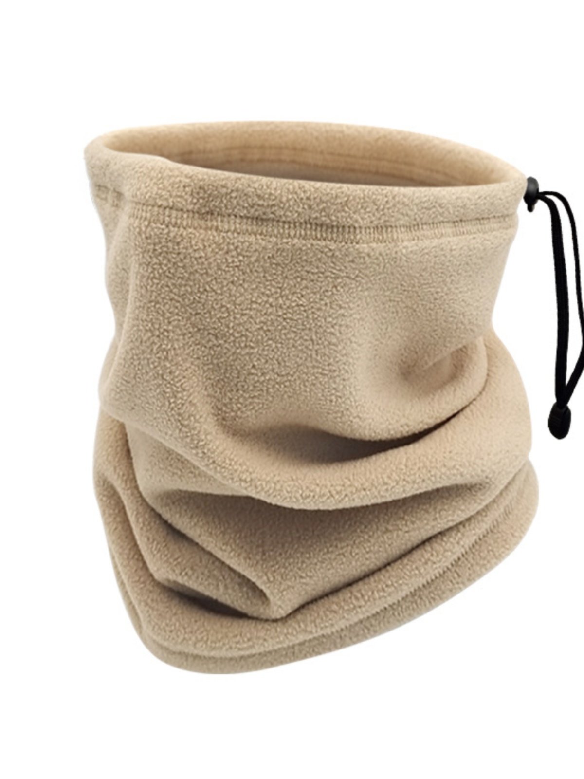 In the winter, twitching velvet twits on the outside of the cycling husk turban