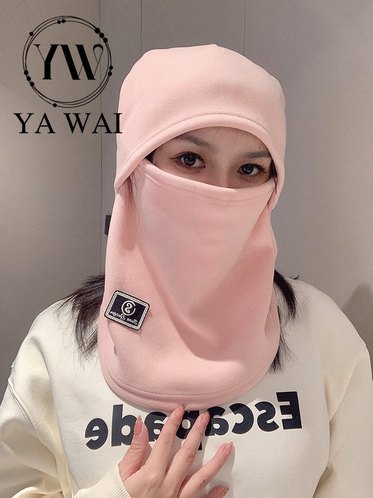 A warm mask for the wind and a cold electric car for the winter