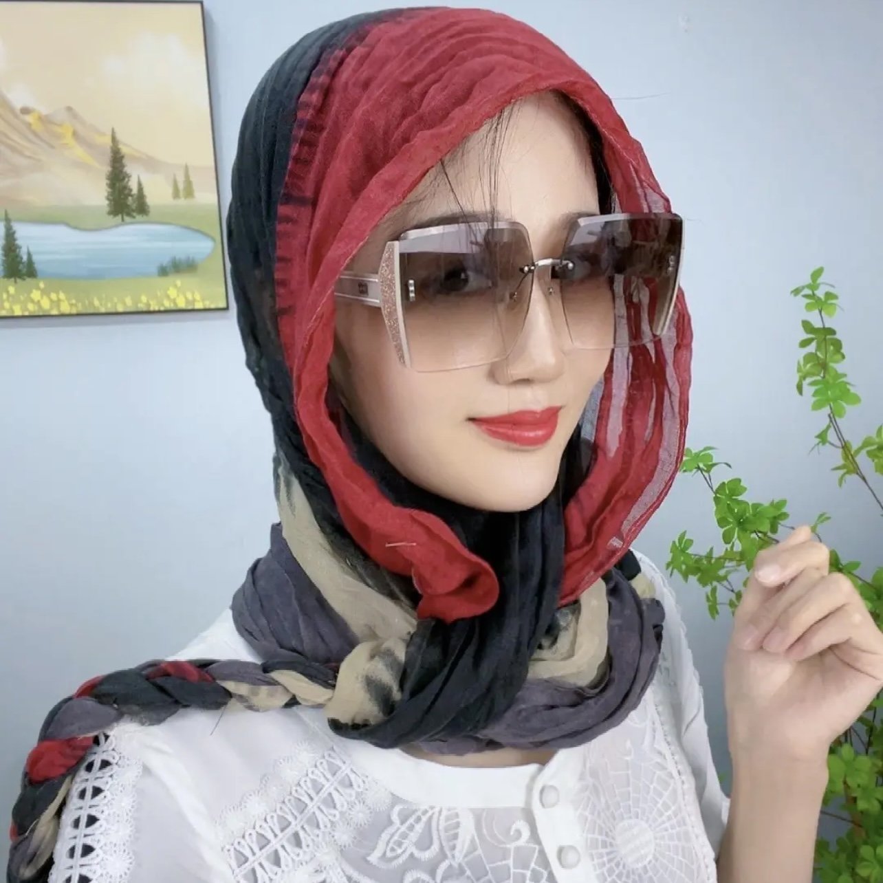 The turban is sun-proof and turban-sun-covered