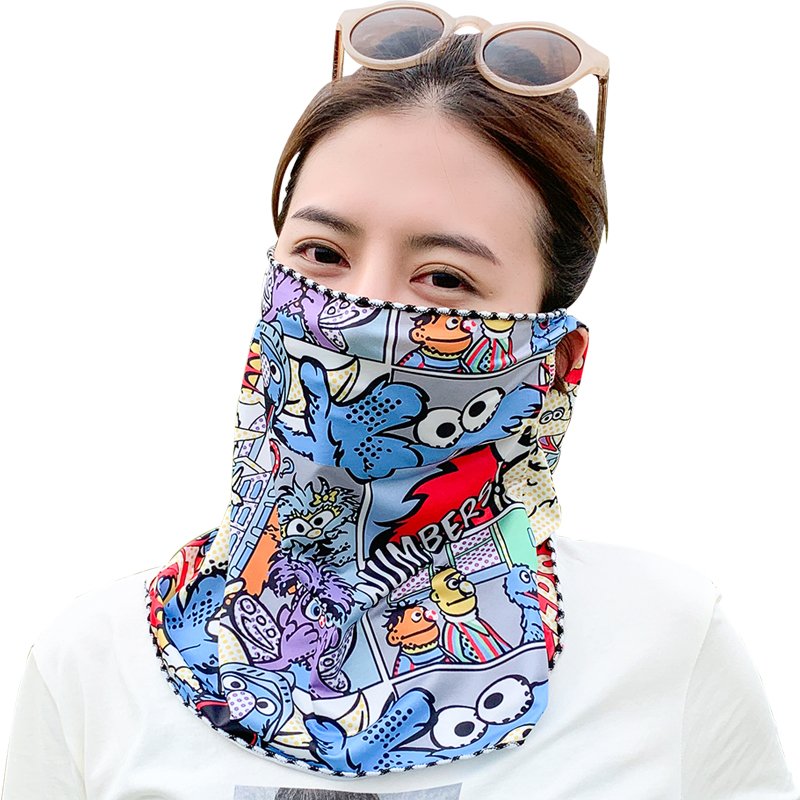 Ice turban, sunscreen, tan mask, tan-covered turban, neck-covered, summer-spanned, new, thin