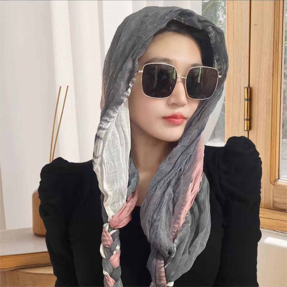 ♪ A turban-free turban-proof summer scarf hat travels ♪ New paragraph 2024
