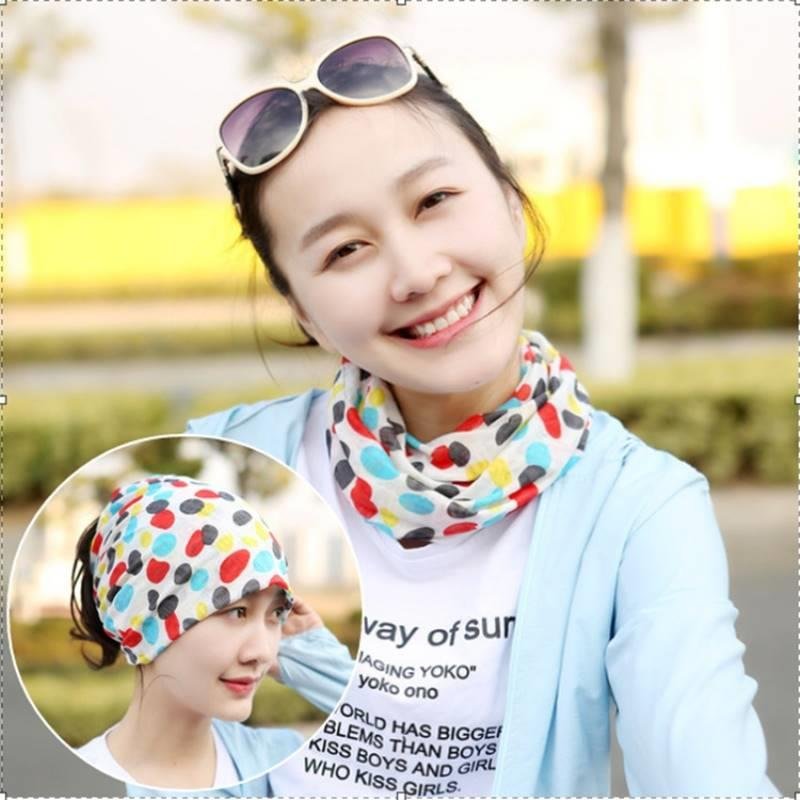 A hat scarf with a sunscreen turban magic turban mask riding an ice-swissed turban veil