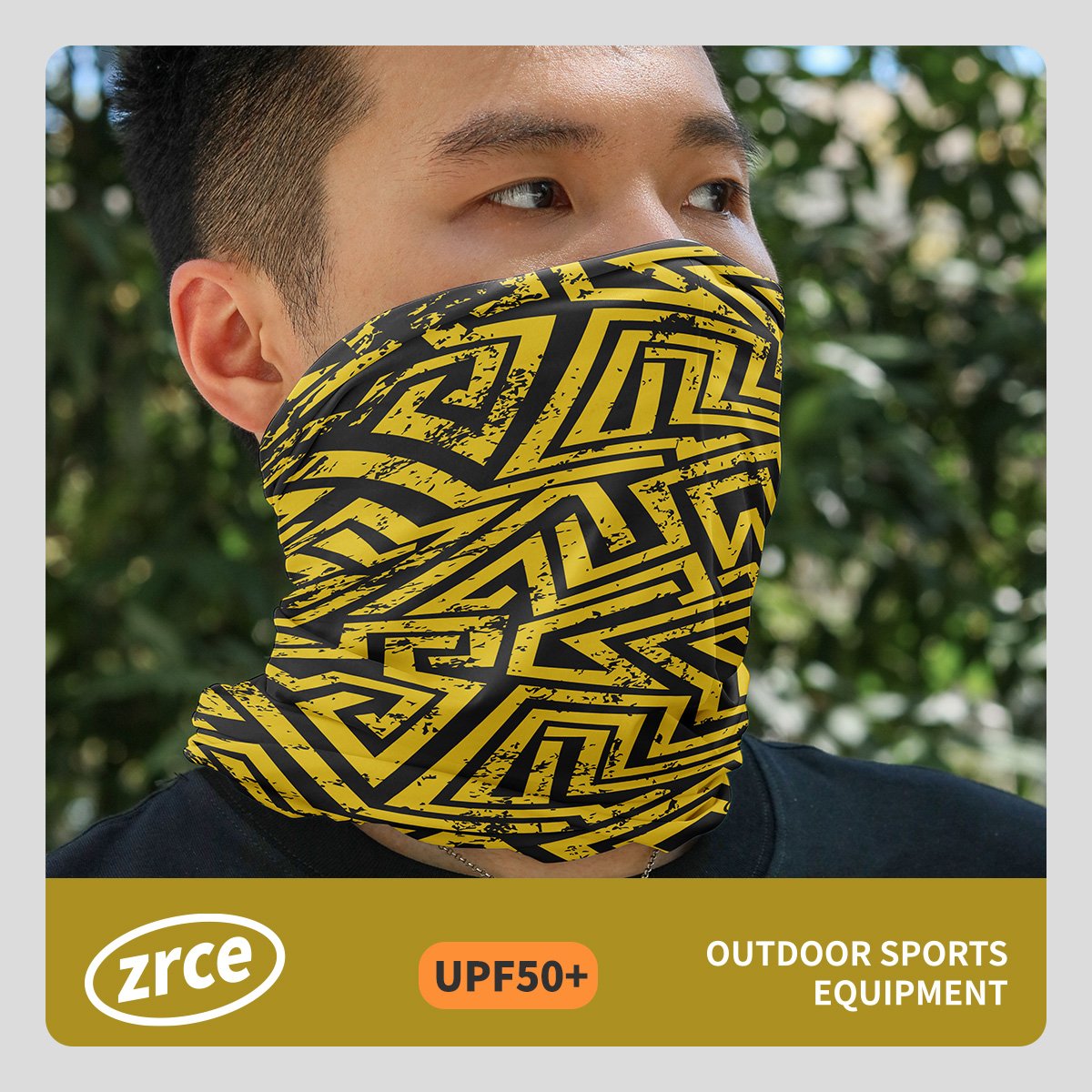 An open-air twilight-proof turban turban for men and women with a seamless multi-purpose turban ride