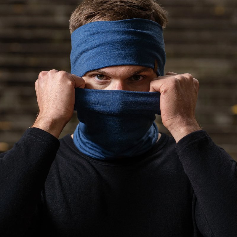 Outdoor male and female Melinau wool turbans to keep the wind warm and beautiful Noodles on foot