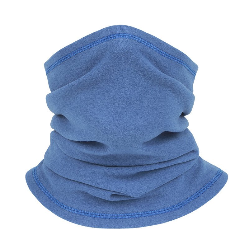 A ski mask to protect a headscarf rides to keep it warm in winter