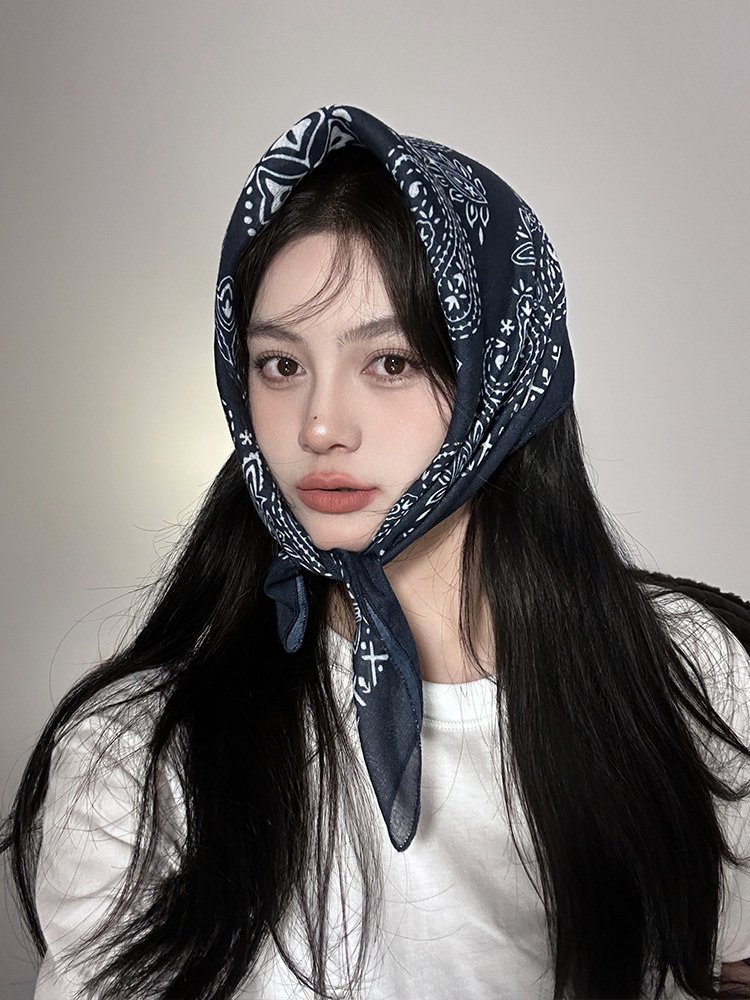 Acamy's muscular plaster turban cashew bouquet, male and female medium-covered turban spring and summer turban
