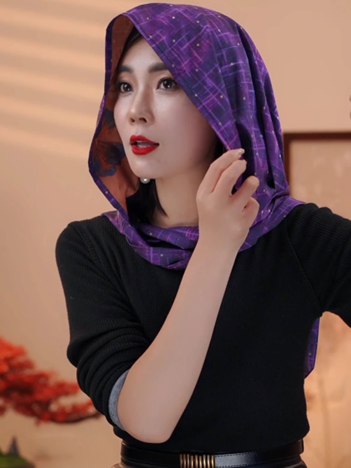 Take a picture! 2024 new national wind turban, summer sun-proof turban shawl