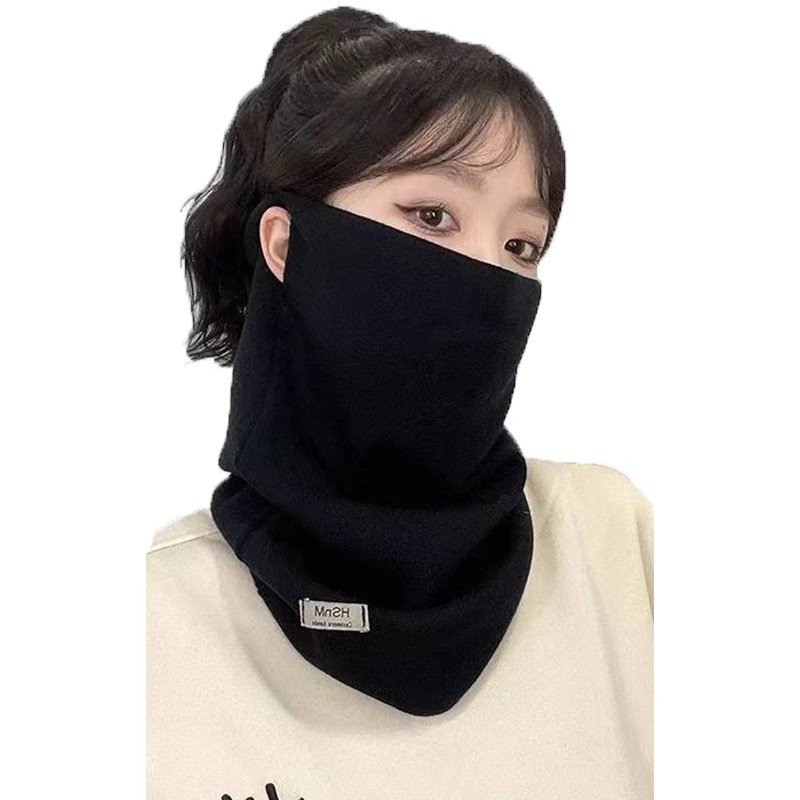 Autumn scarf girl, multi-purpose turban turban protection mask riding a warm twirl hat