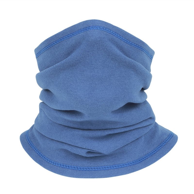 A ski mask to protect a headscarf rides to keep it warm in winter