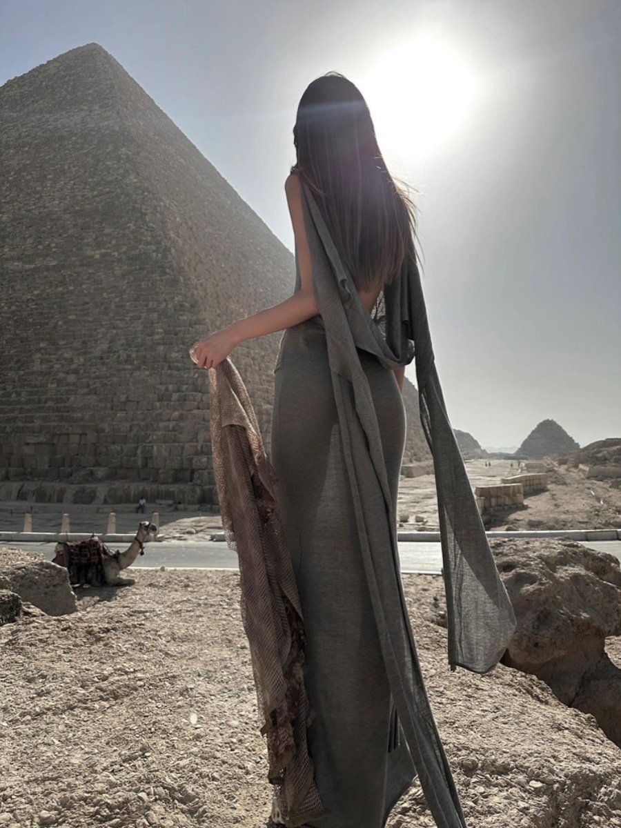 Sons of the desert, a colored cultural scarf, y2k dim headscarve, dustproof, dustproof, shawl