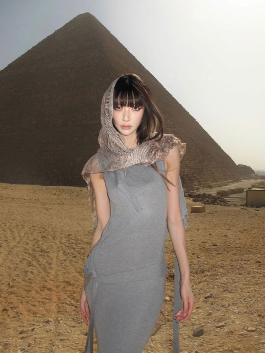 Sons of the desert, a colored cultural scarf, y2k dim headscarve, dustproof, dustproof, shawl