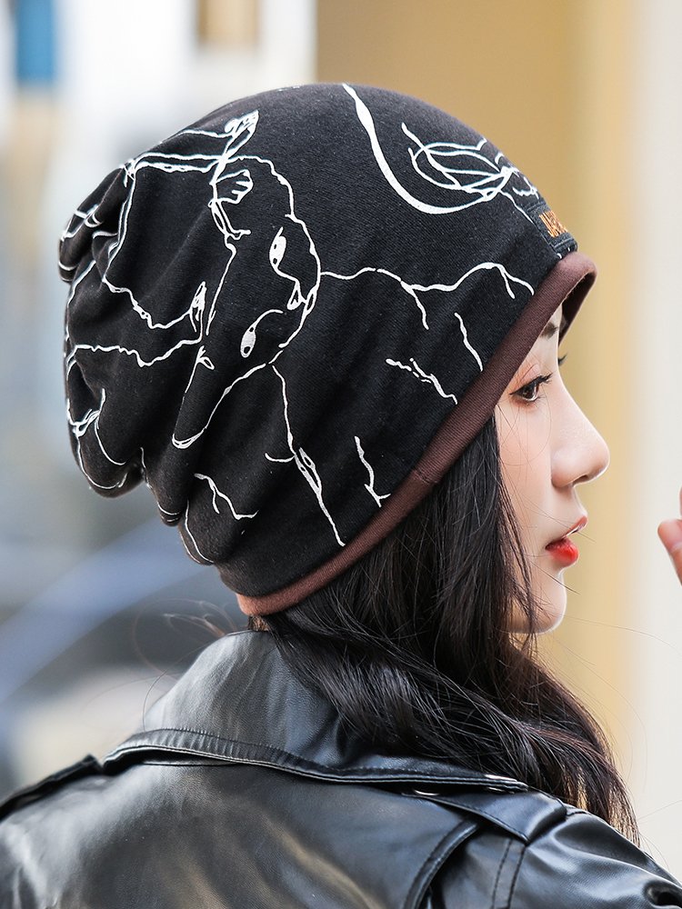 Windproof mask with a thick turban hat to protect the neck and neck