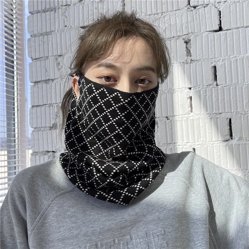 In the winter of the winter, the korean version of the korean ear mask warms the neck with a hundred scarfs and a thick wind and cold mask