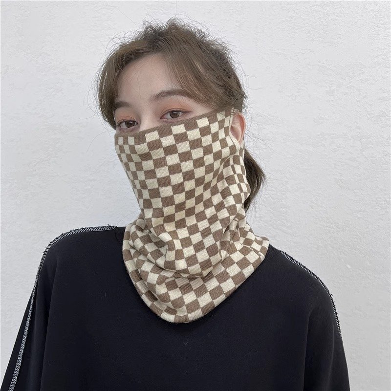 In the winter of the winter, the korean version of the korean ear mask warms the neck with a hundred scarfs and a thick wind and cold mask