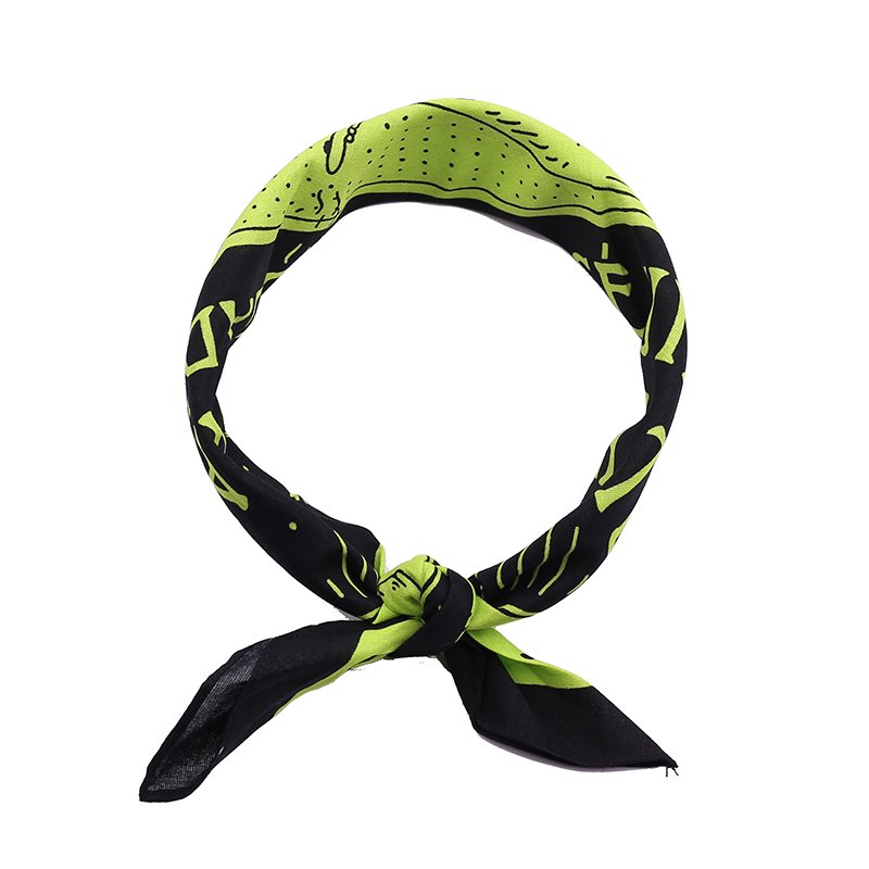THE BLACK, GREEN, TURBAN-SKULL, TURBAN-REPEATED, TURBAN-SKINNED, TURBAN-SWAP-SHAW-SHAW-SWAP-SWAP BANDANA