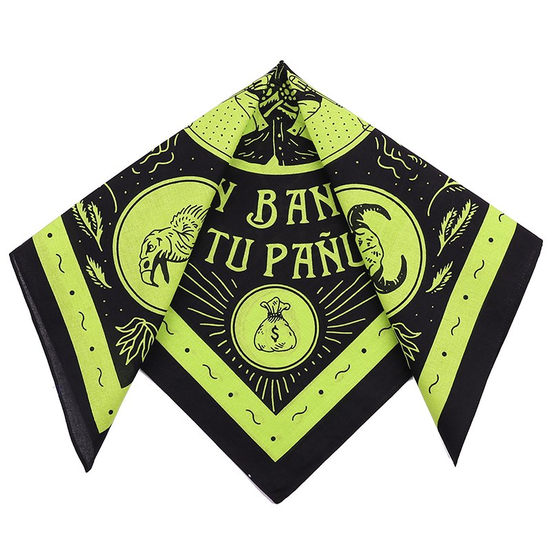 THE BLACK, GREEN, TURBAN-SKULL, TURBAN-REPEATED, TURBAN-SKINNED, TURBAN-SWAP-SHAW-SHAW-SWAP-SWAP BANDANA