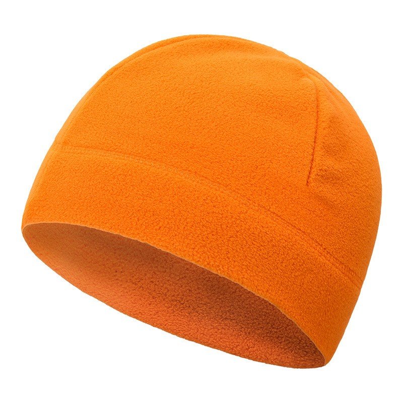 The old man sleeps with a soft hat, a velvet, a thicker hat and a warmer hat