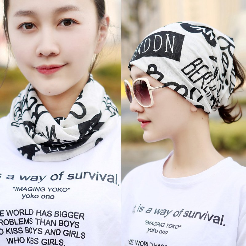 Summer sun-proof ice-skinned neck-scarved girl