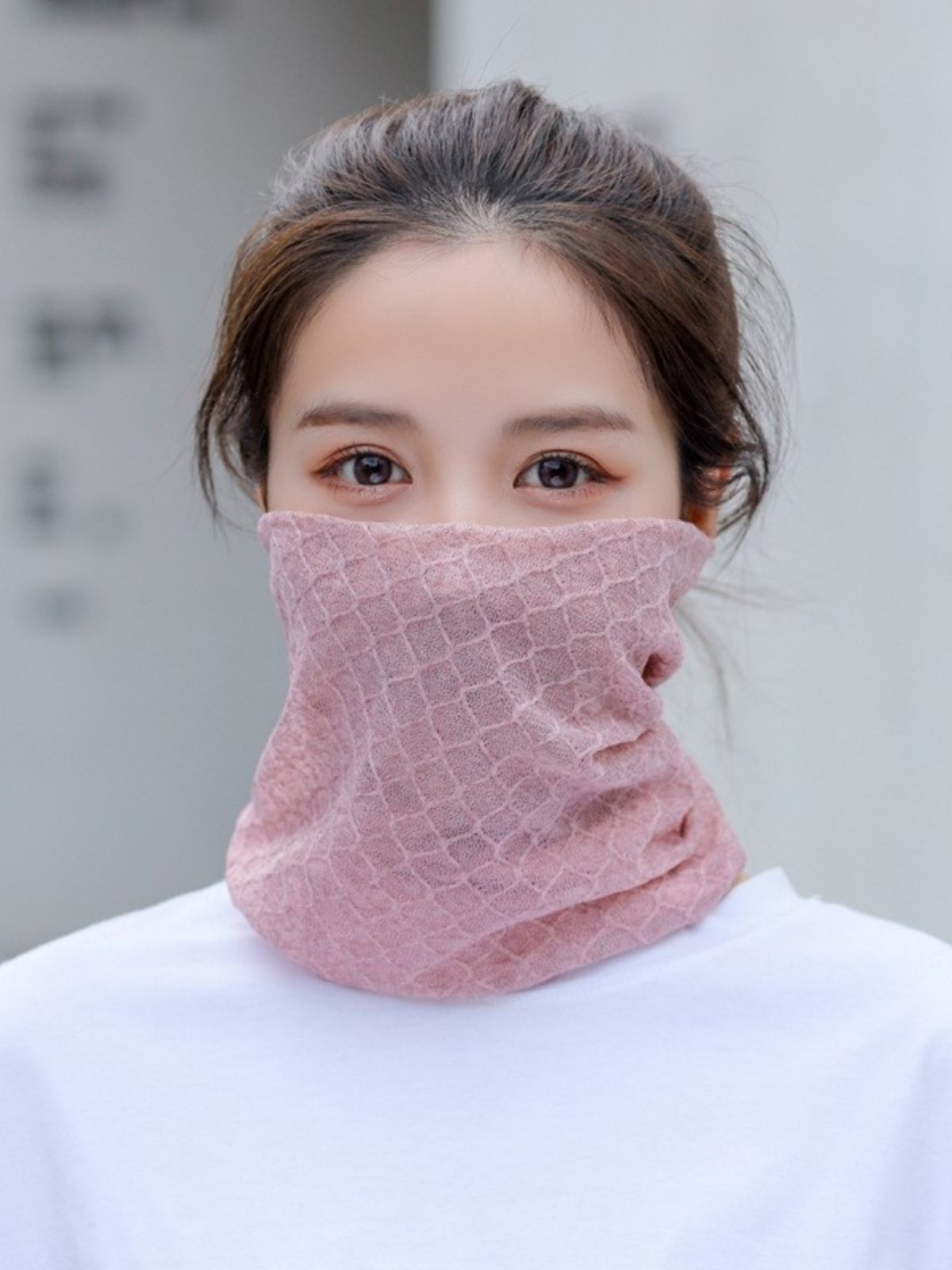 Summer turban neck sunscreen, ice-clad air-conditioning caps, with a thin head in the morning and winter to keep the sun warm
