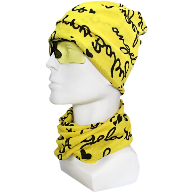 The man and woman who ride around on the outside with their necks covered with a warm mask for the protection of the wind and magic headscarf