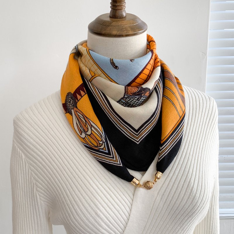 A new 2024 for the neck scarf girl, a little scarf girl, in the autumn and winter turban neck