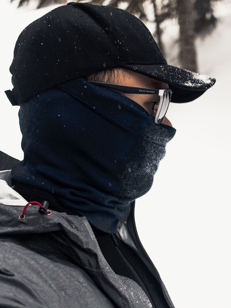 Outdoor male and female Melinau wool and sunscreen turban turban turban and snow-skinned wind mask