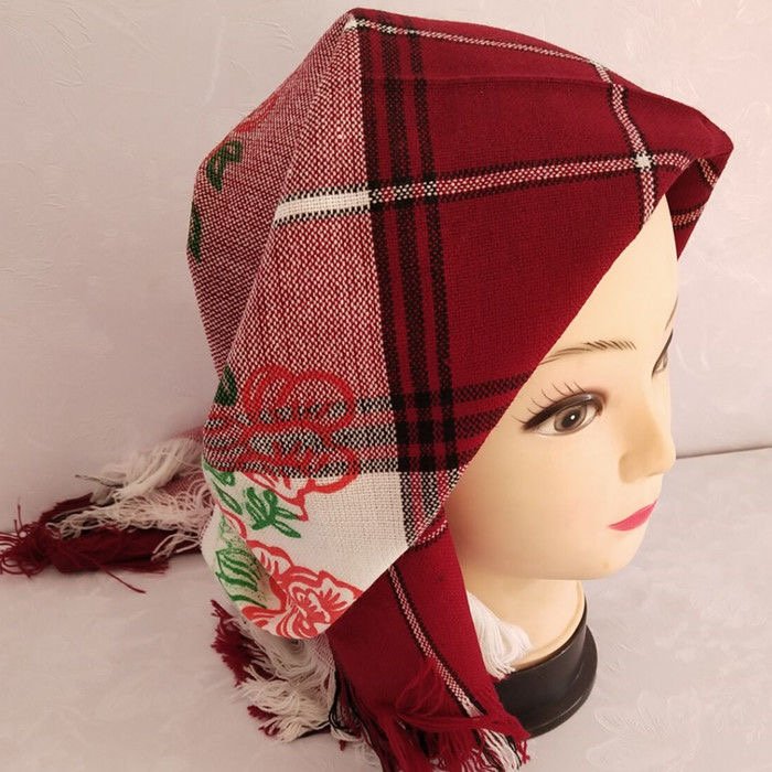 The old-fashioned turban for old-age turbans, which is encrypted by a pure cotton scarf