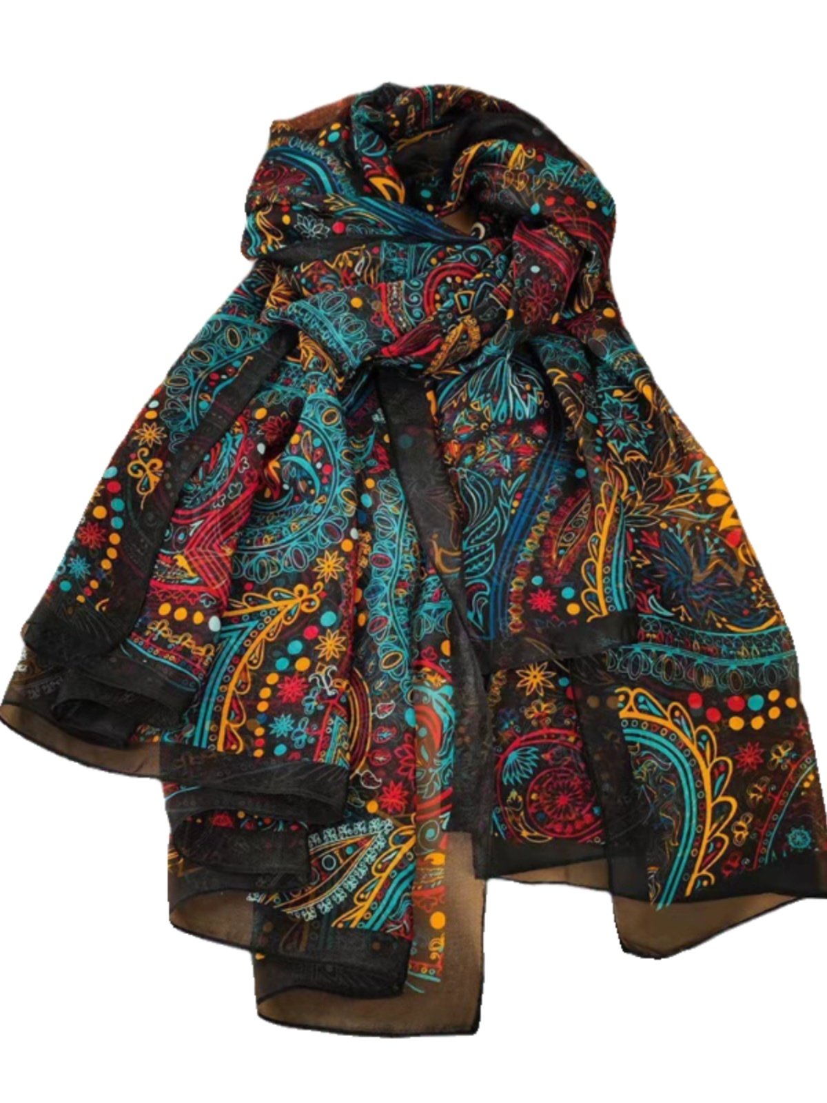 Spring, autumn, 2024 new Bohemia, large-sized scarf girl, sunburned beach towels