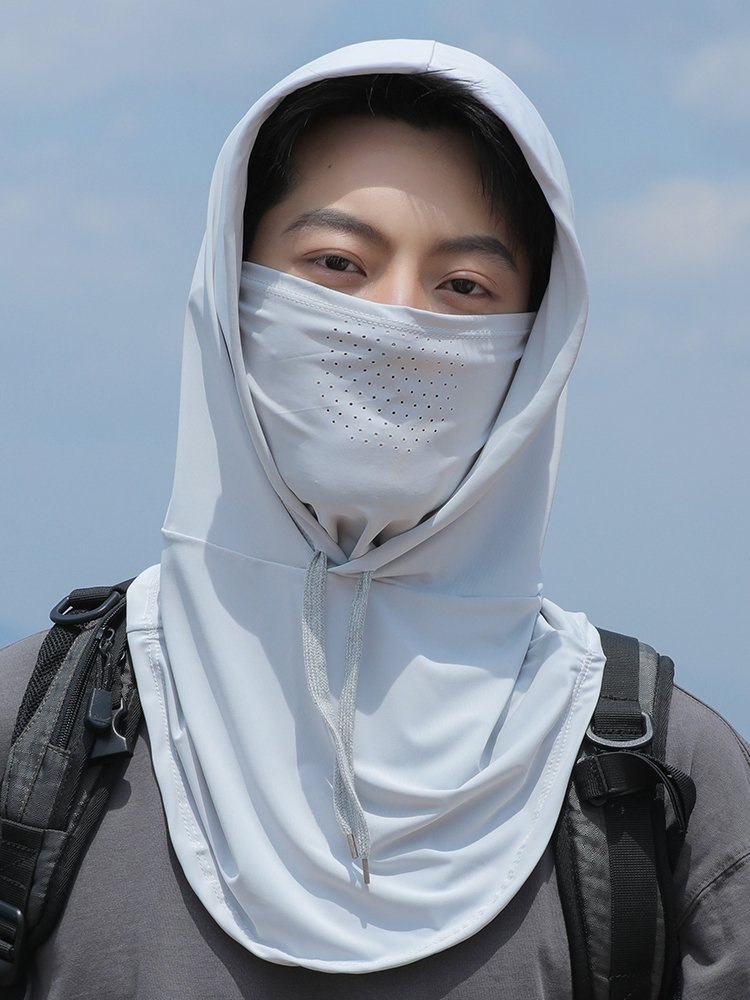Sun-proof mask, ice-wire hooded men and women cycling turbans outside their necks and necks in summer