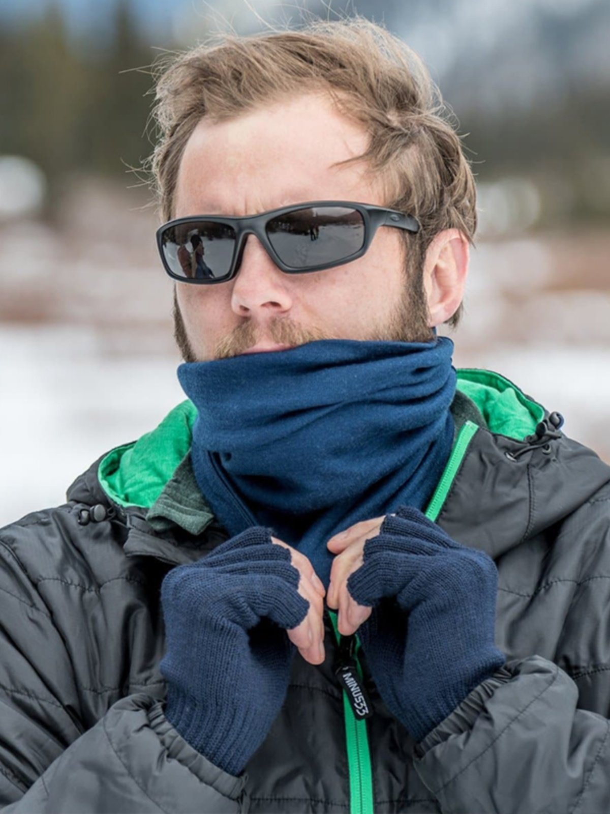 Melinus wool snorting and sweating and skiing and tanning