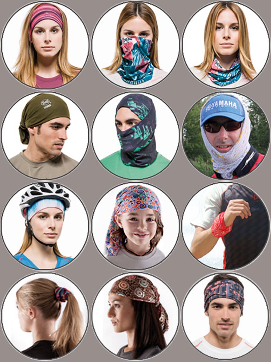 Outdoor exercise, wind and air-proof dry, turban-covered, male and female