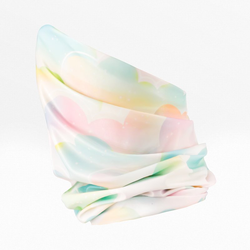 DIKEDU MEN AND WOMEN OUTDOORS UPF50 + UV-PROTECTED ICE-MAGIC HEADSCARVES RIDING A FACE MASK AROUND THEIR NECKS