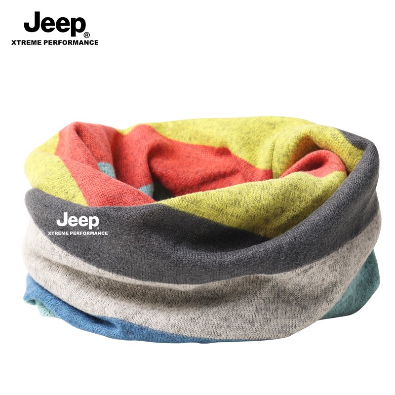 JEEP WEARS A HAT, A WINTER COLD SCARF RIDE, A WIND MASK, AND A NECK WARMER
